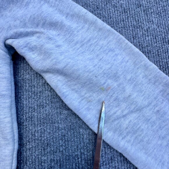 Under Armour Hooded Sweatshirt Youth Girl Size 5 Heathered Gray - Picture 5 of 11